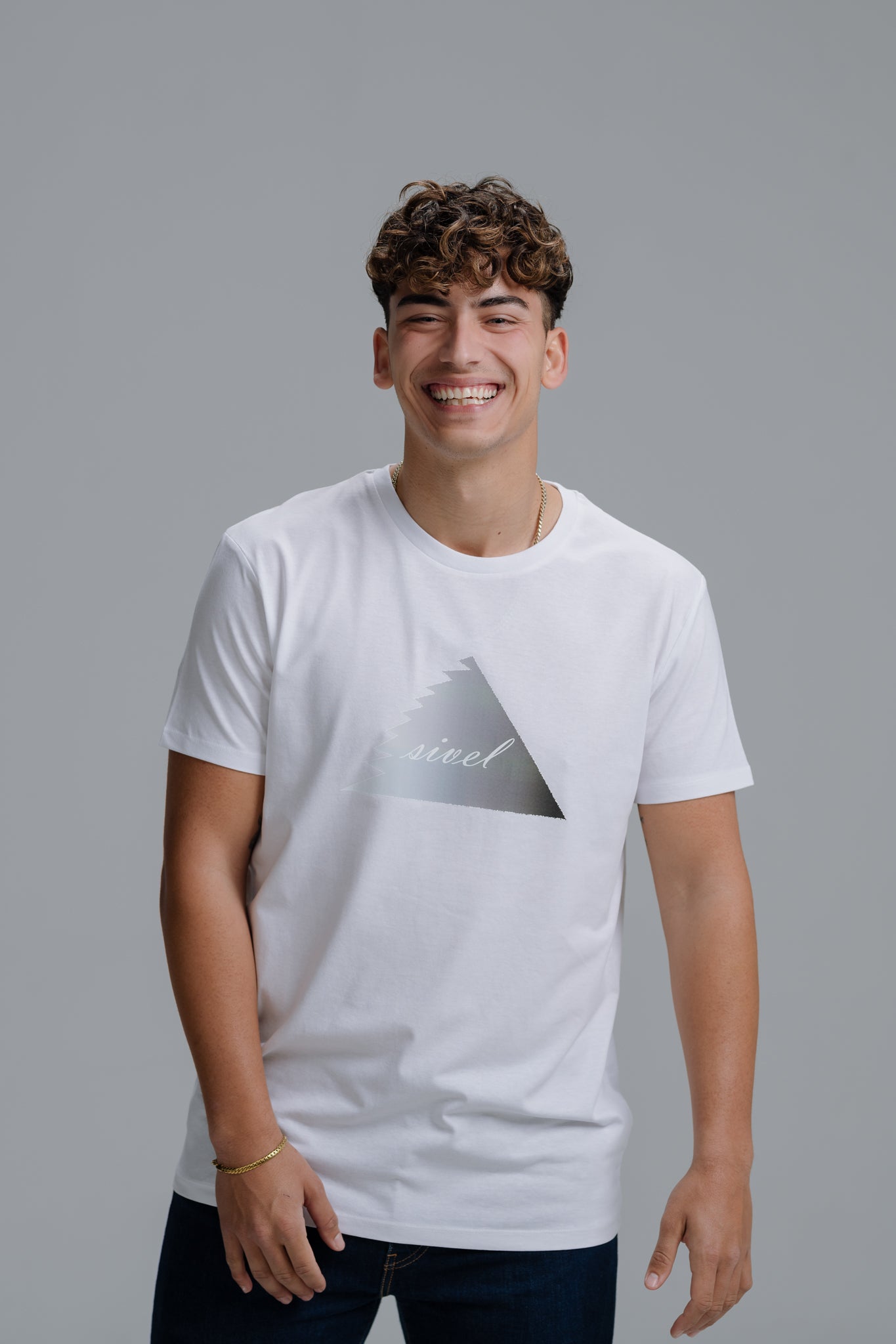 White "Triangle" Tee