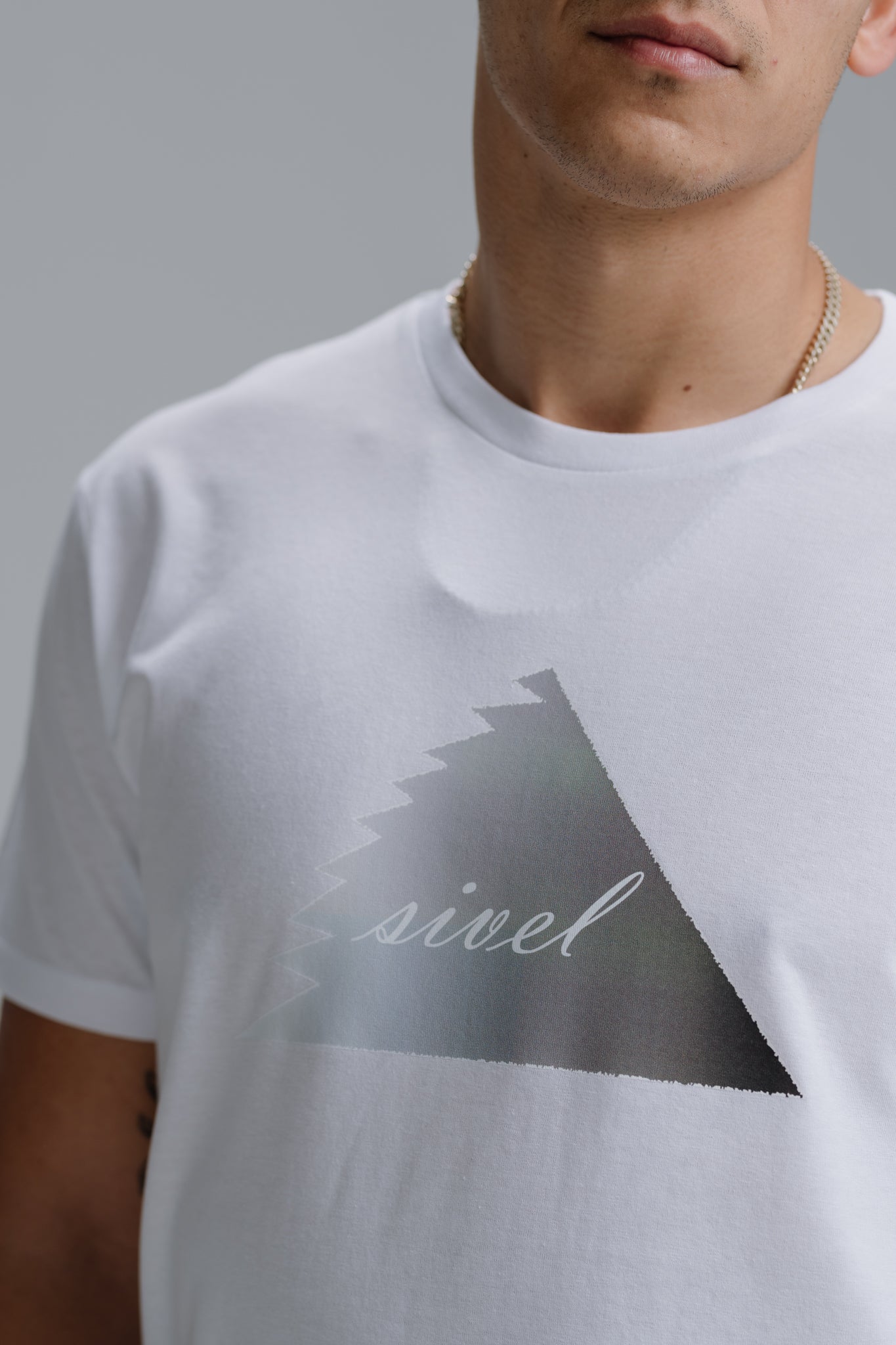 White "Triangle" Tee