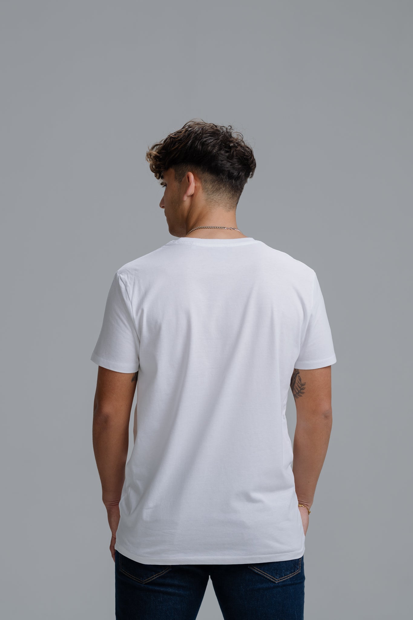 White "Triangle" Tee