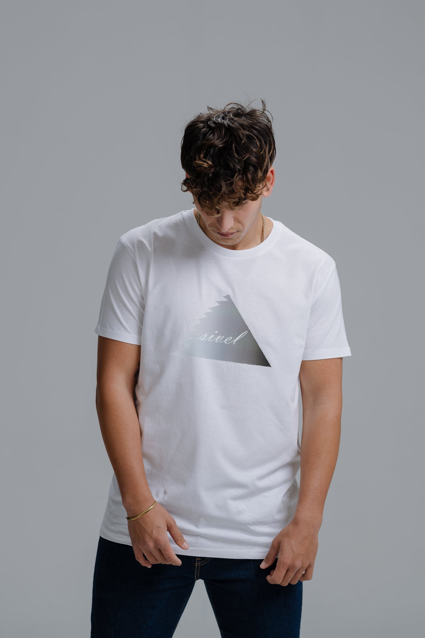 White "Triangle" Tee